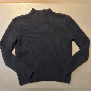 James Perse Rib Funnel Neck Cashmere Sweater 0 XS